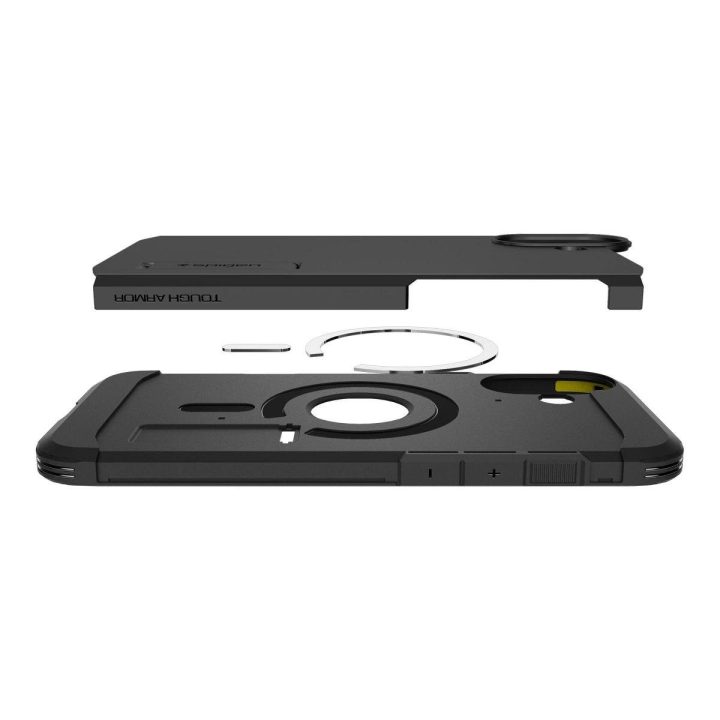dėklas su stovu iPhone 16“ – juodas