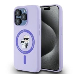 Ksilikoninis dėklas iPhone 15 Pro telefonui – purpurinis