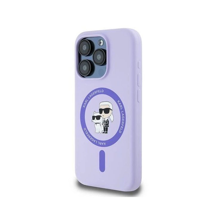 Ksilikoninis dėklas iPhone 15 Pro telefonui – purpurinis