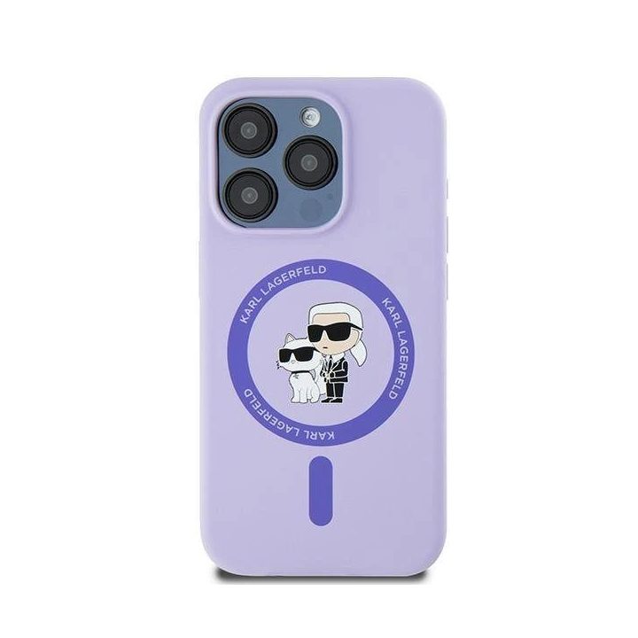 Ksilikoninis dėklas iPhone 15 Pro telefonui – purpurinis