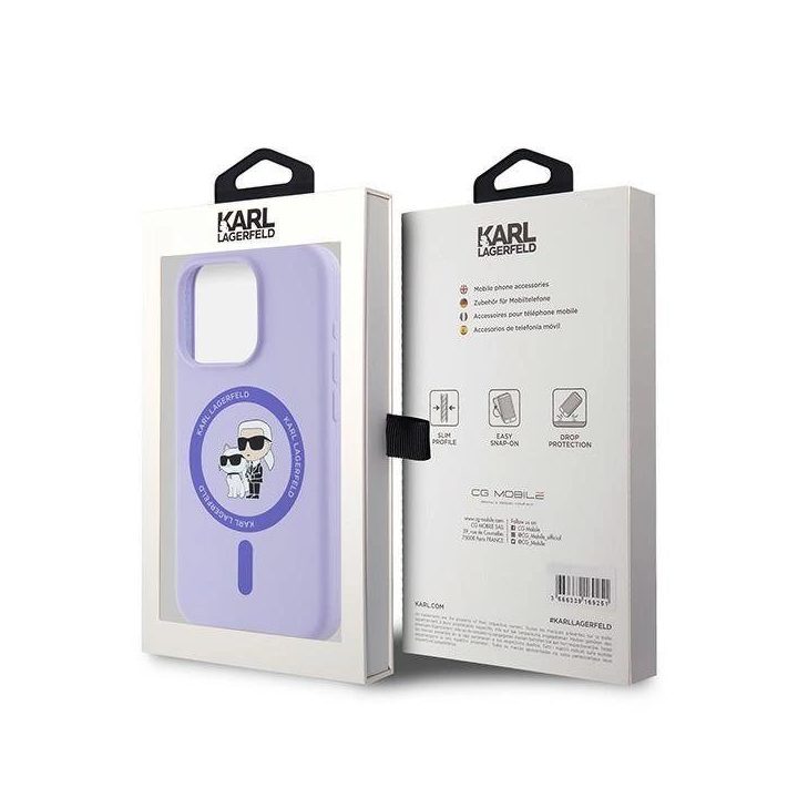 Ksilikoninis dėklas iPhone 15 Pro telefonui – purpurinis