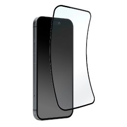 hibridinis stiklas su juodu rėmeliu iPhone 16 Plus / iPhone 15 Pro Max / iPhone 15 Plus telefonams