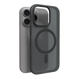 silikono dėklas iPhone 16 telefonui – juodas