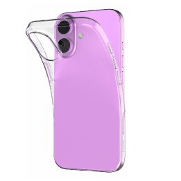 iPhone 16 silikoninis dėklas - skaidrus