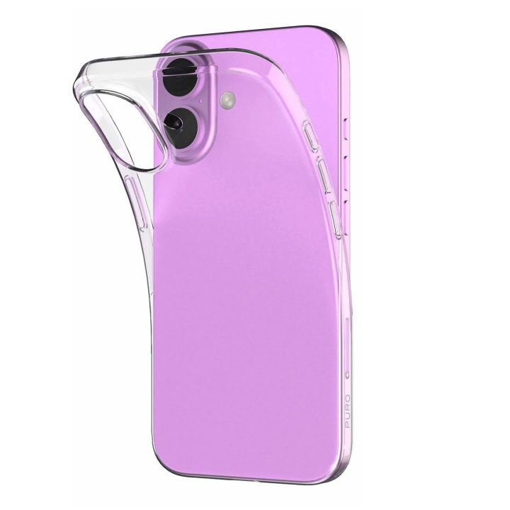 iPhone 16 silikoninis dėklas - skaidrus