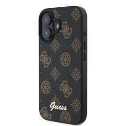 Guess Peony Script MagSafe iPhone 16 dėklas - juodas