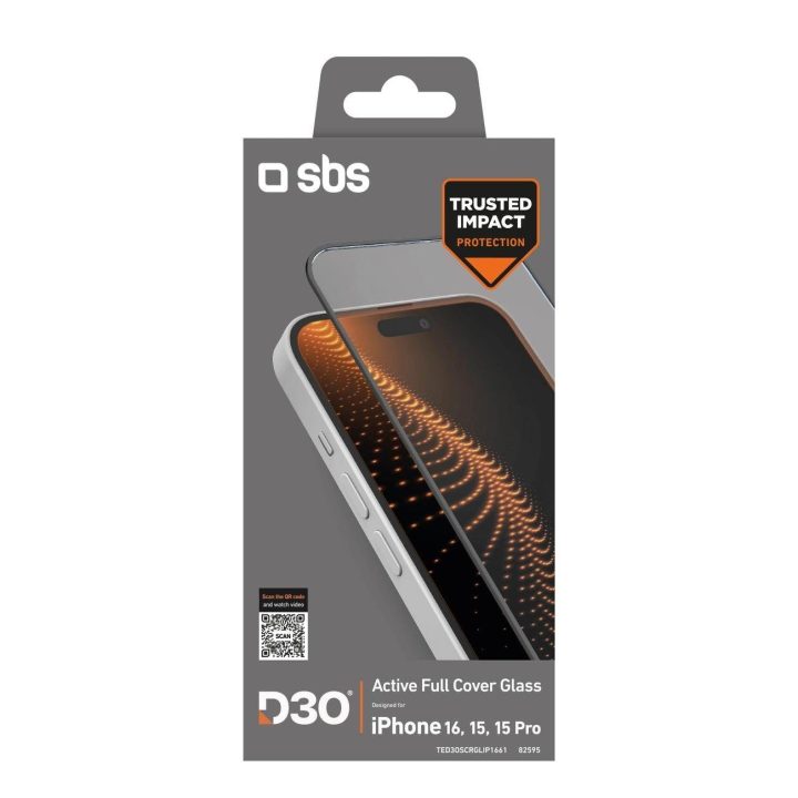 stiklas su rėmu iPhone 16 / iPhone 15
