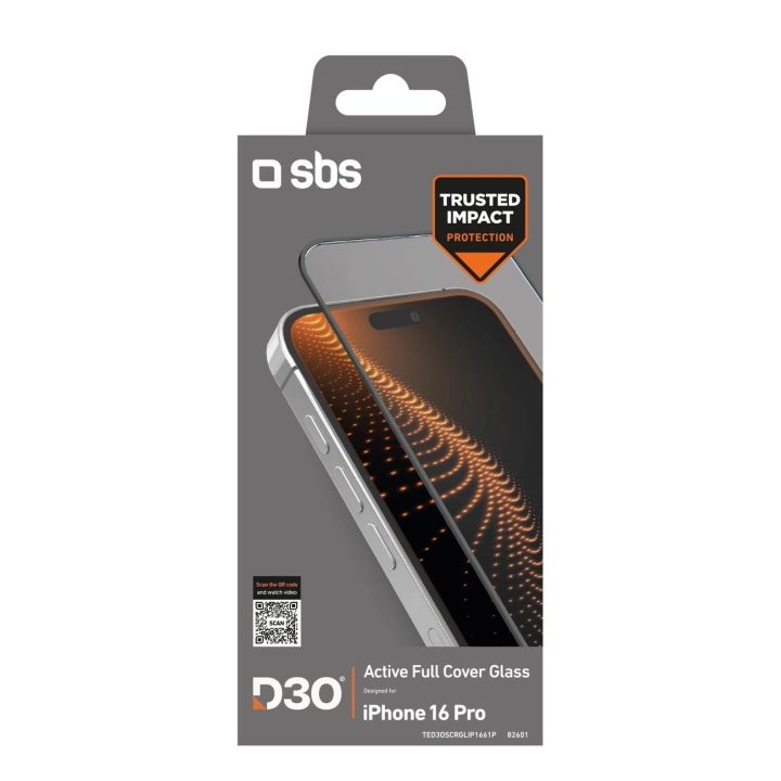 grūdintas apsauginis stiklas su rėmeliu iPhone 16 Pro
