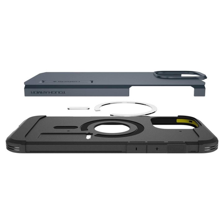 dėklas su atramėle iPhone 16 Pro Max telefonams – tamsiai pilkas