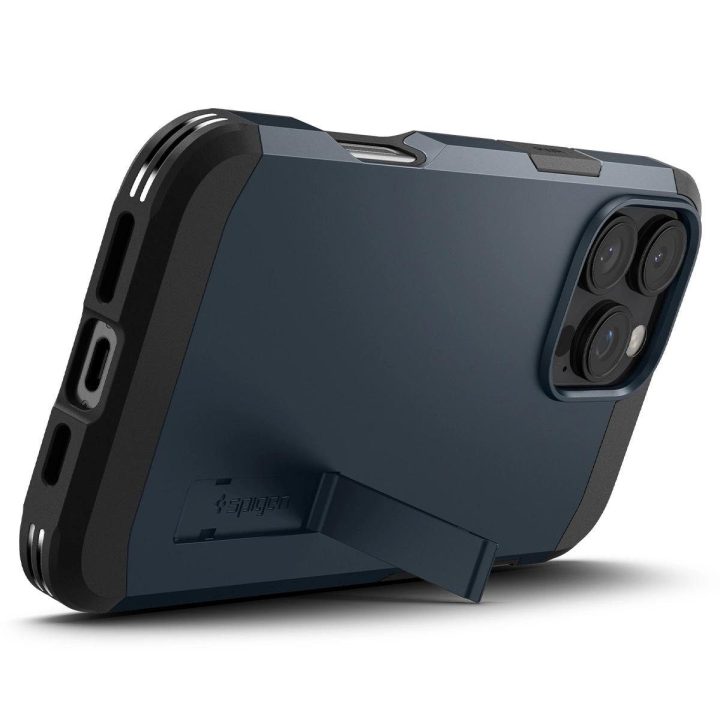 dėklas su atramėle iPhone 16 Pro Max telefonams – tamsiai pilkas