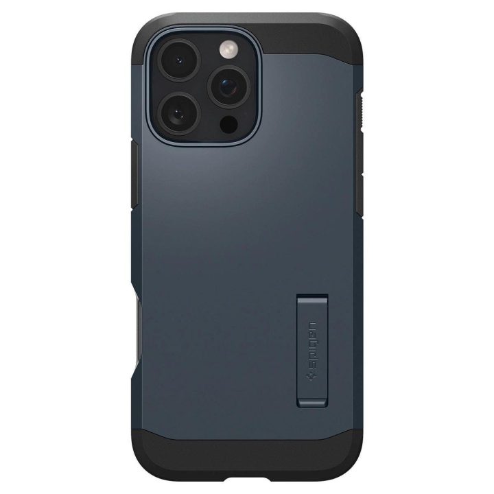 dėklas su atramėle iPhone 16 Pro Max telefonams – tamsiai pilkas