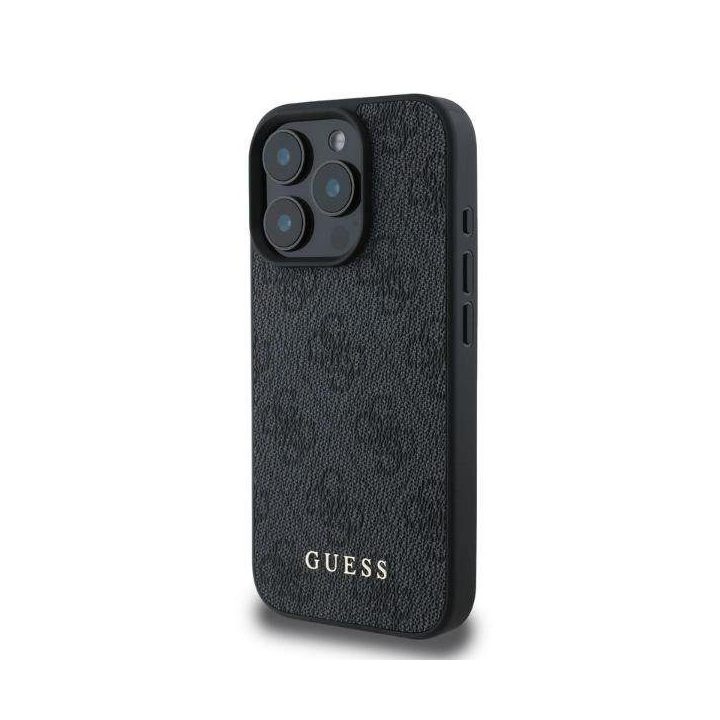 Guess“ 4G klasikinio iPhone 16 Pro“ dėklas – juodas