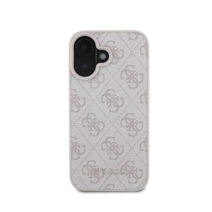 Guess 4G Classic dėklas iPhone 16 telefonui - rožinis