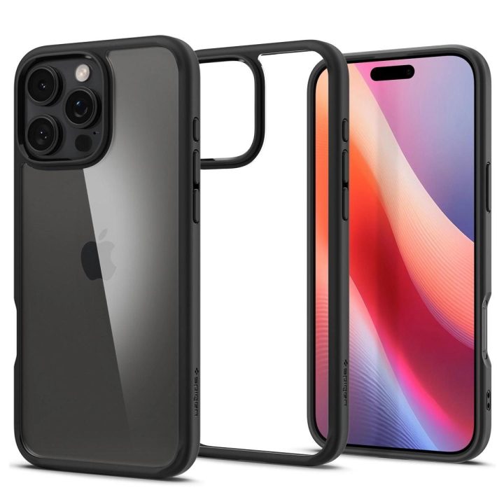 dėklas iPhone 16 Pro Max“ modeliui – juodas matinis