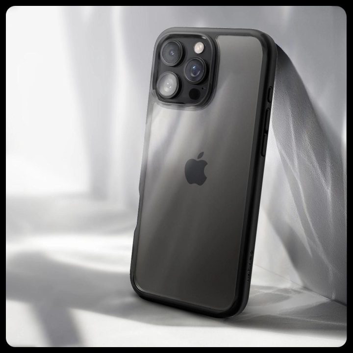 dėklas iPhone 16 Pro Max“ modeliui – juodas matinis