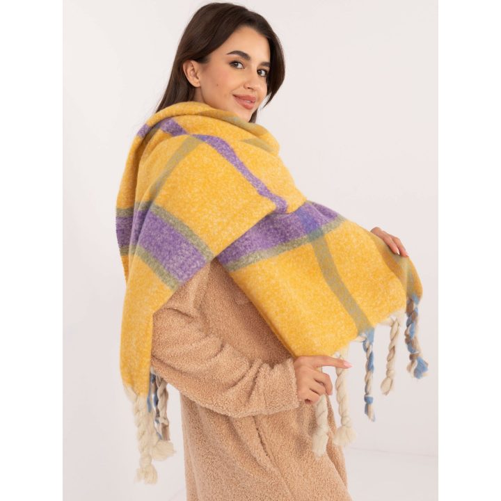 Tamsaus gintaro spalvos šalikas