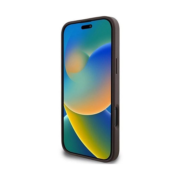 Guess 4G MagSafe dėklas iPhone 16 Pro Max - rudas