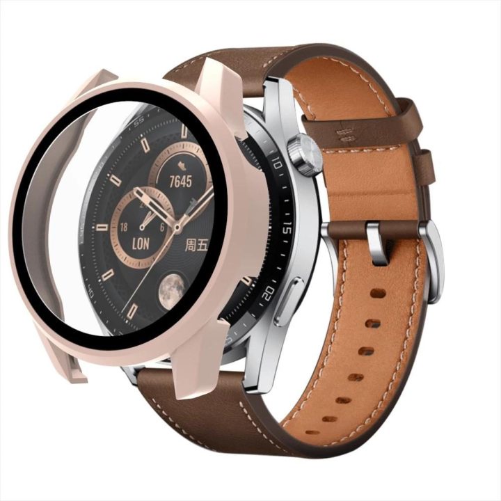 Stiklinis apsauginis ekranas Huawei Watch GT3 42mm laikrodžiui - rožinis
