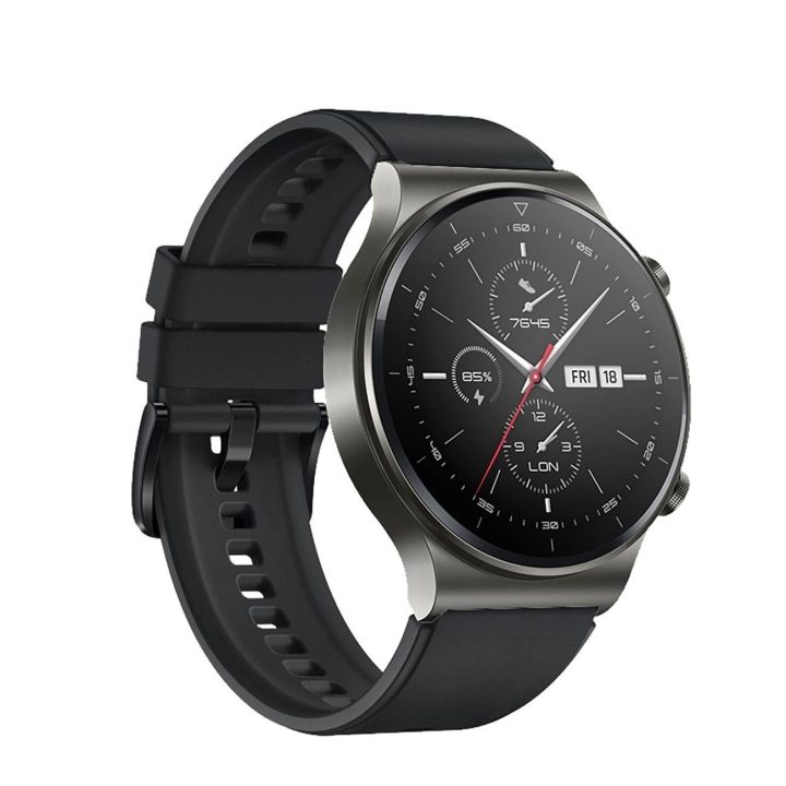 Huawei Watch GT 2/3/4/2 Pro/3 Pro/4 Pro/GT 2e 46mm“ silikoninė apyrankė – juoda