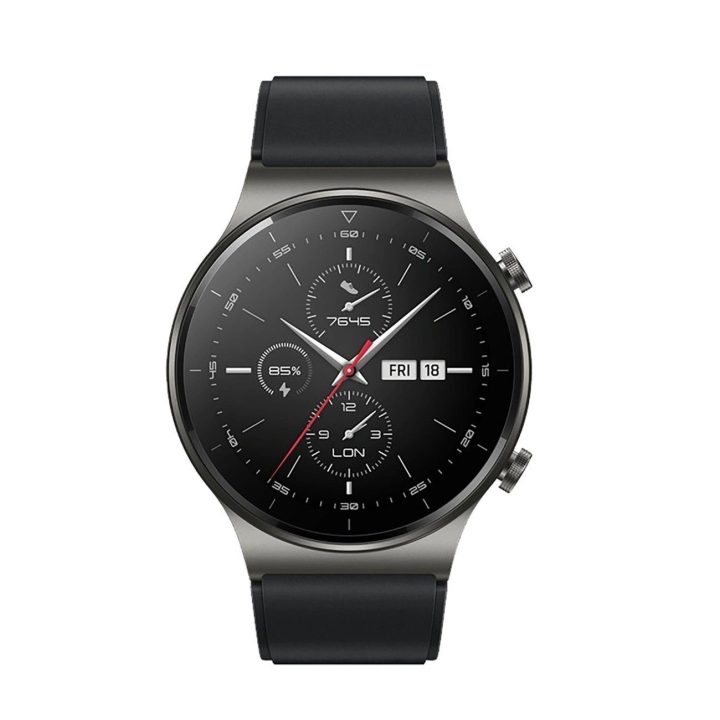Huawei Watch GT 2/3/4/2 Pro/3 Pro/4 Pro/GT 2e 46mm“ silikoninė apyrankė – juoda