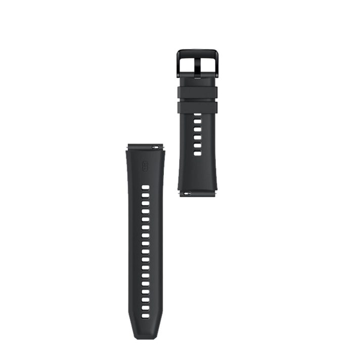 Huawei Watch GT 2/3/4/2 Pro/3 Pro/4 Pro/GT 2e 46mm“ silikoninė apyrankė – juoda