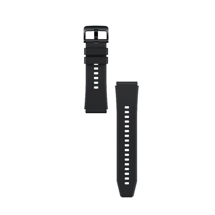 Huawei Watch GT 2/3/4/2 Pro/3 Pro/4 Pro/GT 2e 46mm“ silikoninė apyrankė – juoda