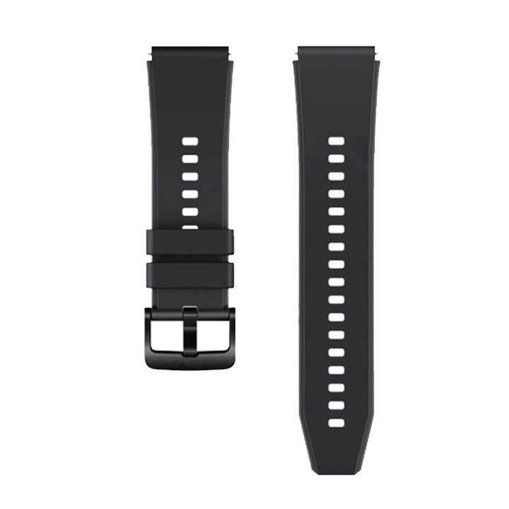 Huawei Watch GT 2/3/4/2 Pro/3 Pro/4 Pro/GT 2e 46mm“ silikoninė apyrankė – juoda