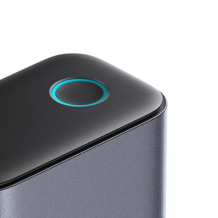 Daugiafunkcinis GaN įkroviklis 65 W ES 4x USB A – tamsiai pilkos spalvos