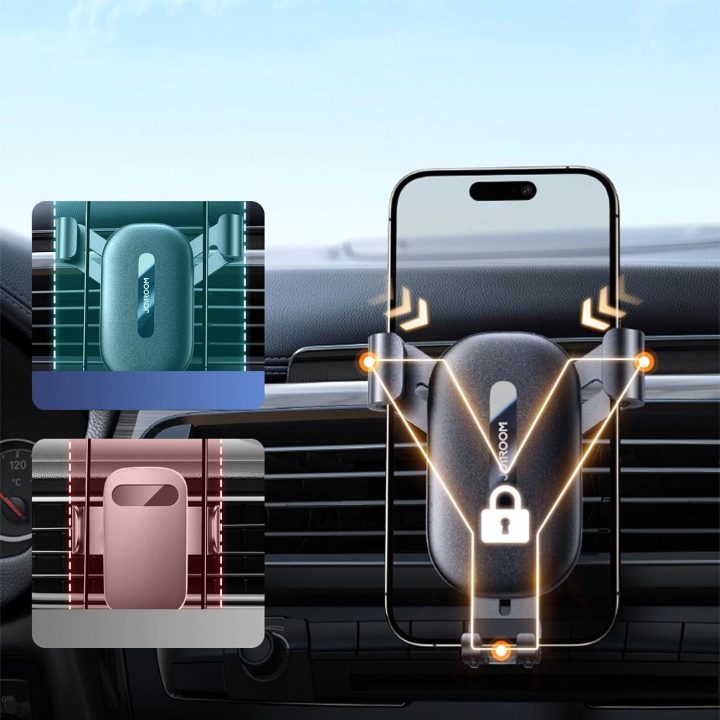 Telefono laikiklis automobilyje (ventiliacijai) - juodas