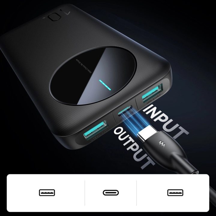 Išorinės baterijos Powerbank“ JR C – juoda