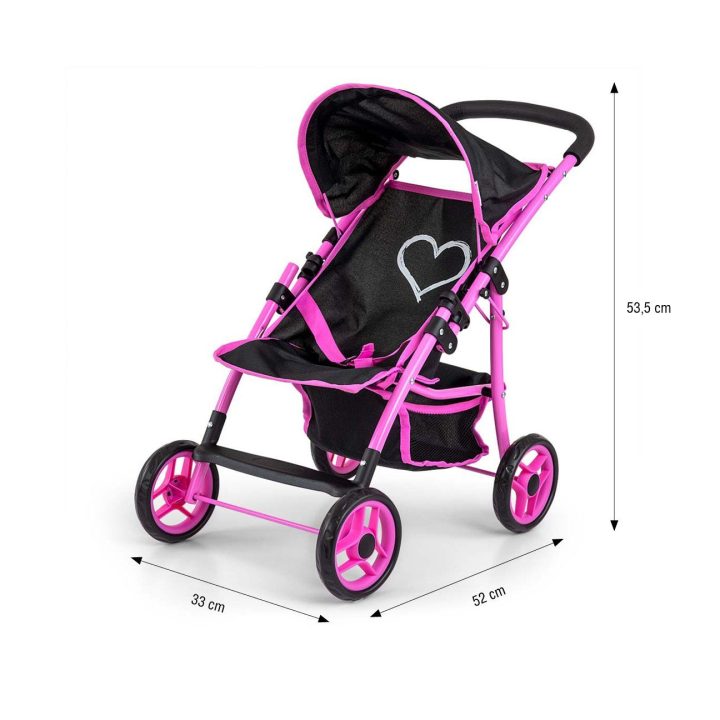 Lėlių vežimėlis Natalie Prestige Black