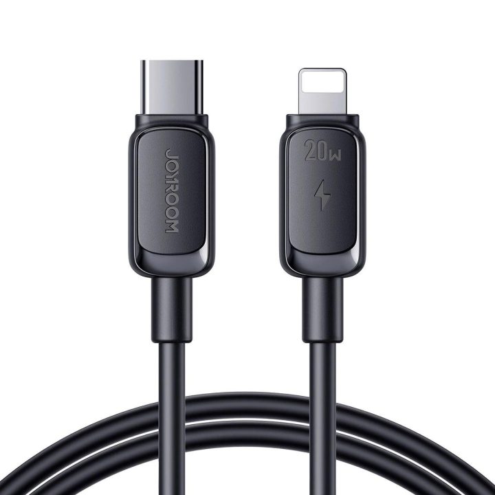 A14 USB-C / Lightning“ kabelis 20 W 1,2 m – juodas