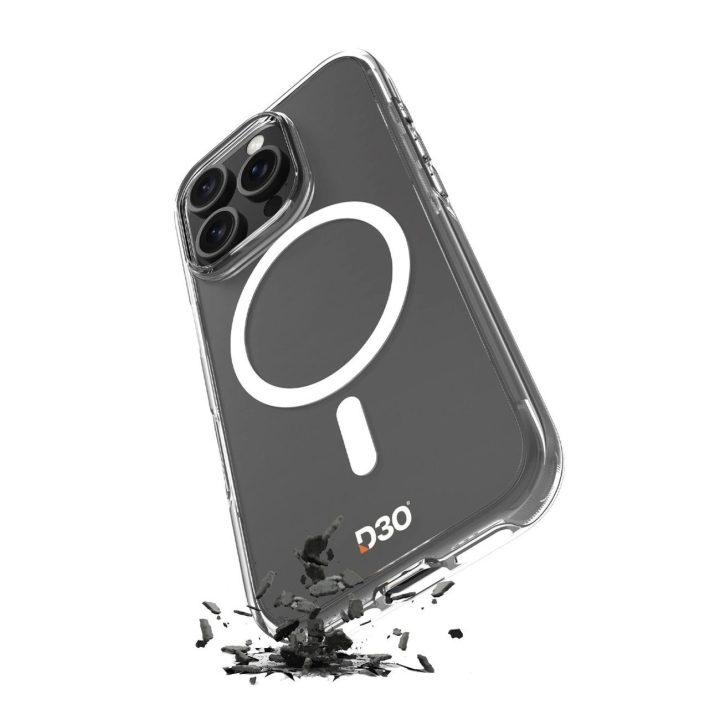 iPhone 16 Pro silikoninis dėklas – skaidrus