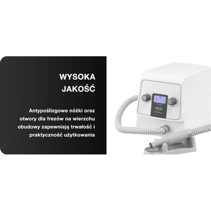 Pedikiūrinė frezavimo mašinėlė Exo Classic File New Edition su dulkių siurbliu