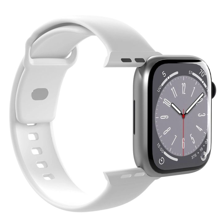 silikoninė apyrankė Apple Watch 38 / 40 / 41 mm - balta