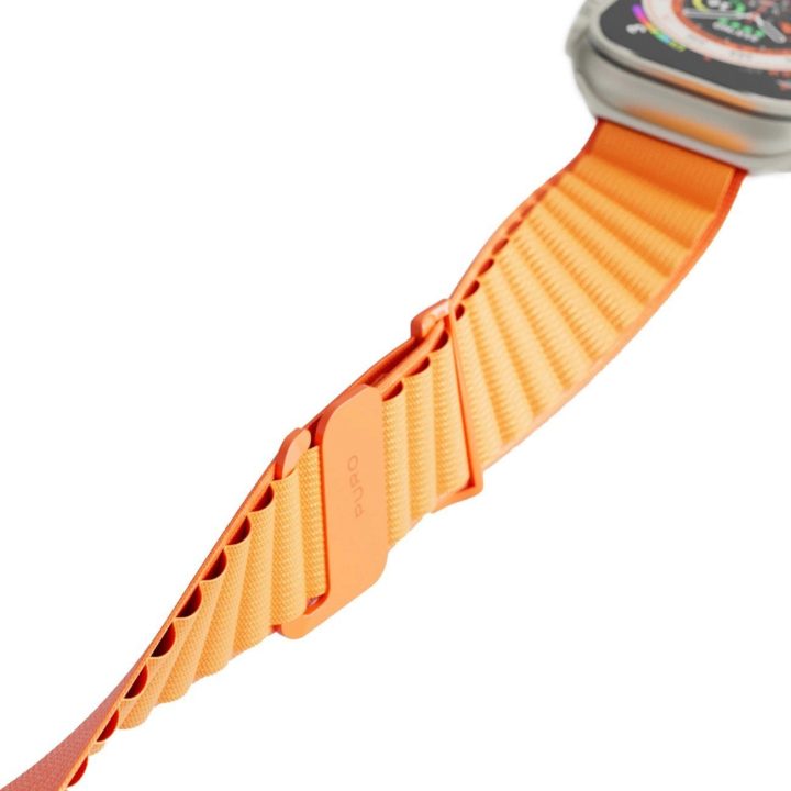 nailoninis dirželis Apple Watch 42 / 44 / 45 / 49 mm - oranžinis
