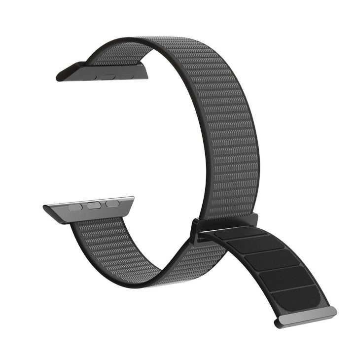 Nailono dirželis skirtas Apple Watch laikrodžiams, kurių korpusas yra 38 / 40 / 41 mm - Juodas