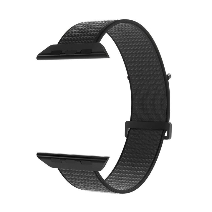 Nailono dirželis skirtas Apple Watch laikrodžiams, kurių korpusas yra 38 / 40 / 41 mm - Juodas