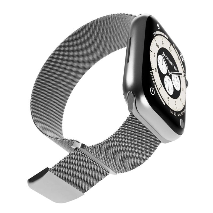 nerūdijančio plieno dirželis Apple Watch“ 42 / 44 / 45 / 49 mm – sidabrinis