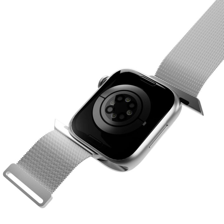 nerūdijančio plieno dirželis Apple Watch“ 42 / 44 / 45 / 49 mm – sidabrinis