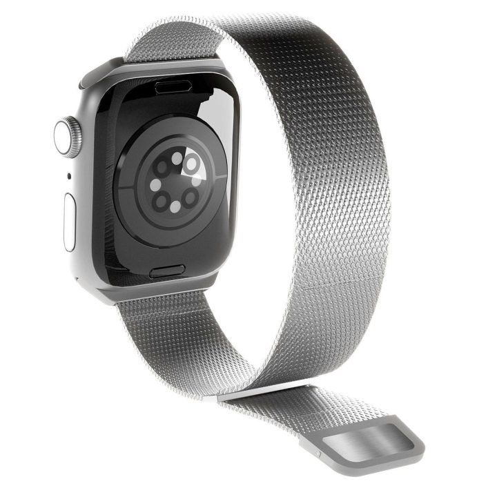 nerūdijančio plieno dirželis Apple Watch“ 42 / 44 / 45 / 49 mm – sidabrinis
