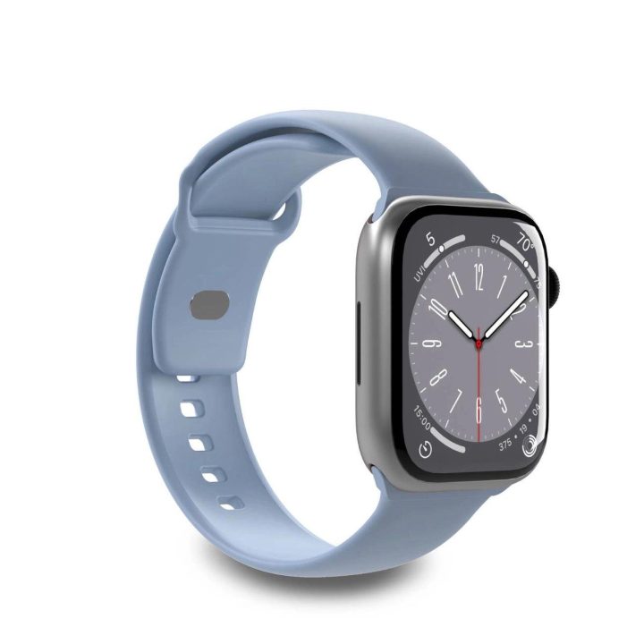 silikoninė apyrankė Apple Watch 38 / 40 / 41 mm - šviesiai mėlyna