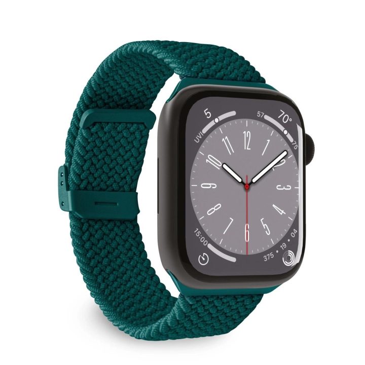 nailono apyrankė Apple Watch“ 38 / 40 / 41 mm - tamsiai žalia