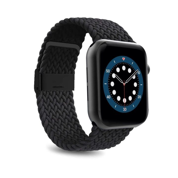 nailoninė apyrankė Apple Watch 42 / 44 / 45 / 49 mm – juoda