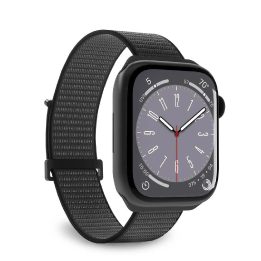 Apple Watch 42 / 44 / 45 / 49 mm skirtas Puro Sport nailono dirželis - juodos spalvos