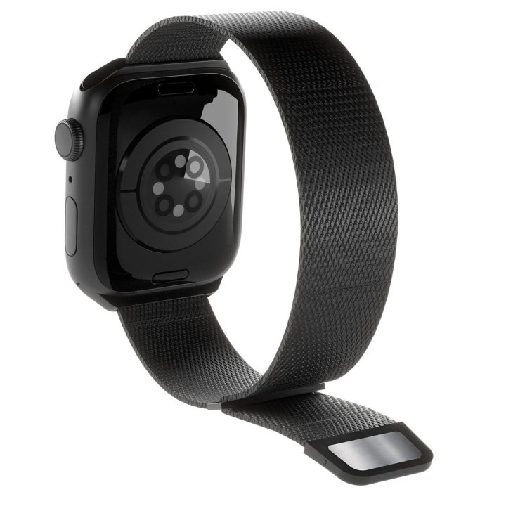nerūdijančio plieno apyrankė susegimui skirta Apple Watch 38 / 40 / 41 mm - juoda