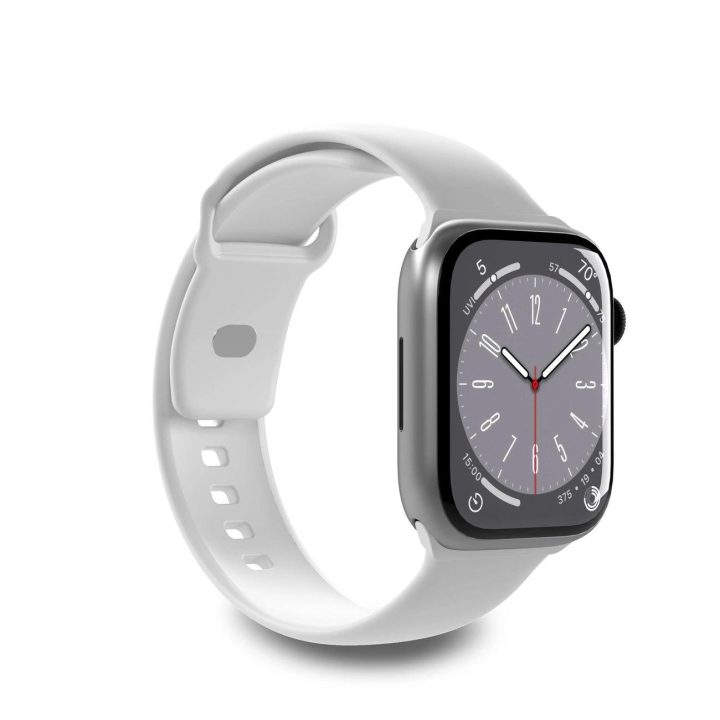 silikono dirželis Apple Watch 42 / 44 / 45 / 49 mm - baltas