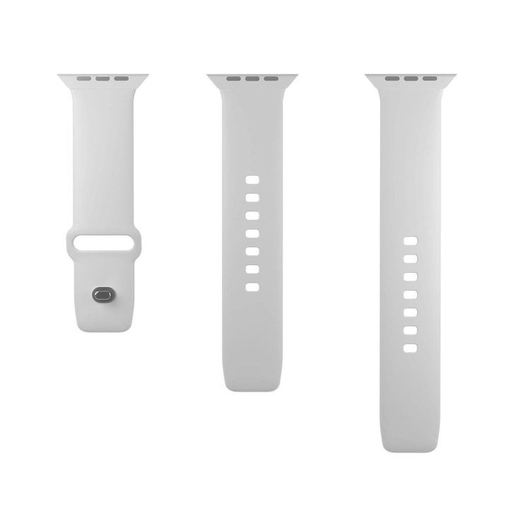 silikono dirželis Apple Watch 42 / 44 / 45 / 49 mm - baltas