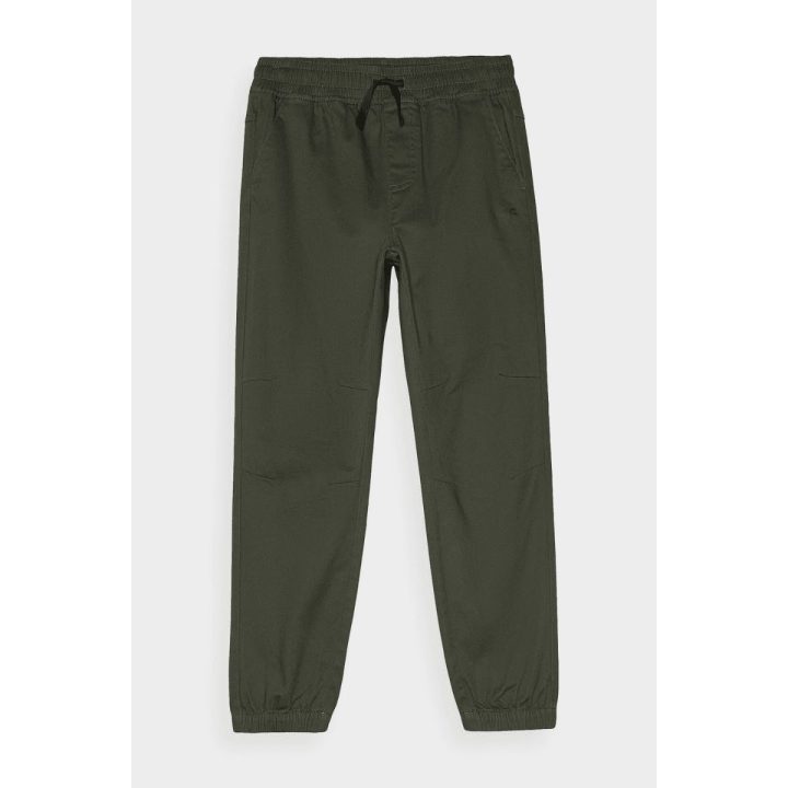 laisvalaikio kelnės su guma Jogger 4F Chaki spalvos