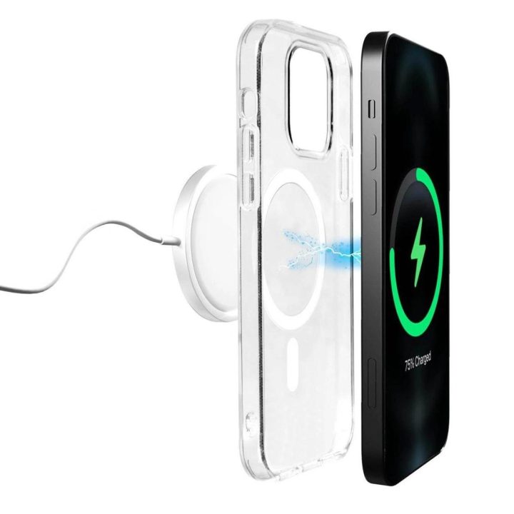 Puro Lite Mag MagSafe silikoninis dėklas iPhone 14 Pro“ - skaidrus